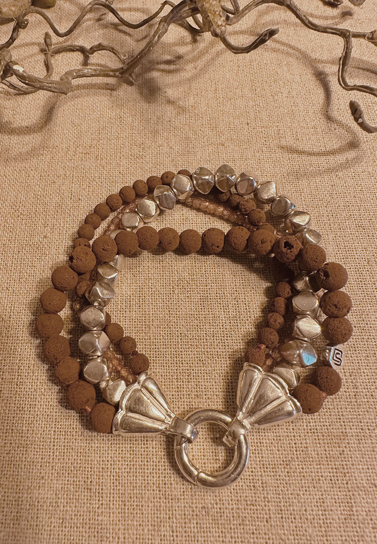 Armschmuck Shanti Collection Lavastein Armschmuck Shanti Collection Lavastein