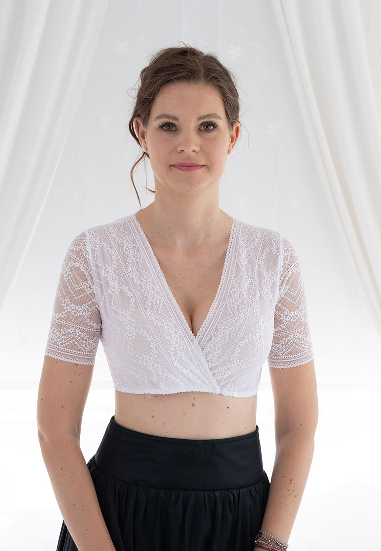 Dirndlbluse Pia off white