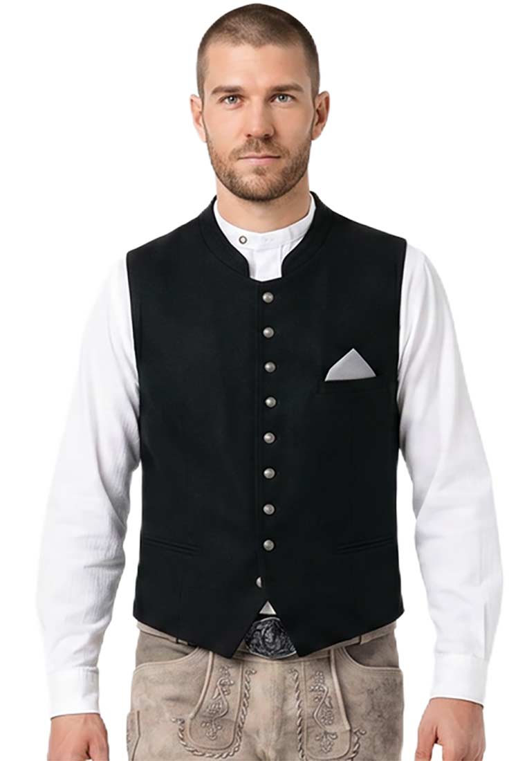 Trachtenweste Alvian schwarz