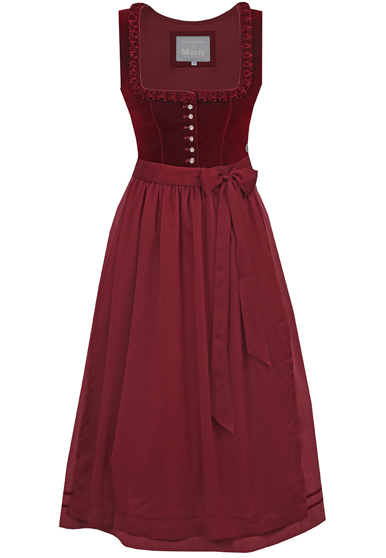 Dirndl Cherry Chante kirschrot 65cm