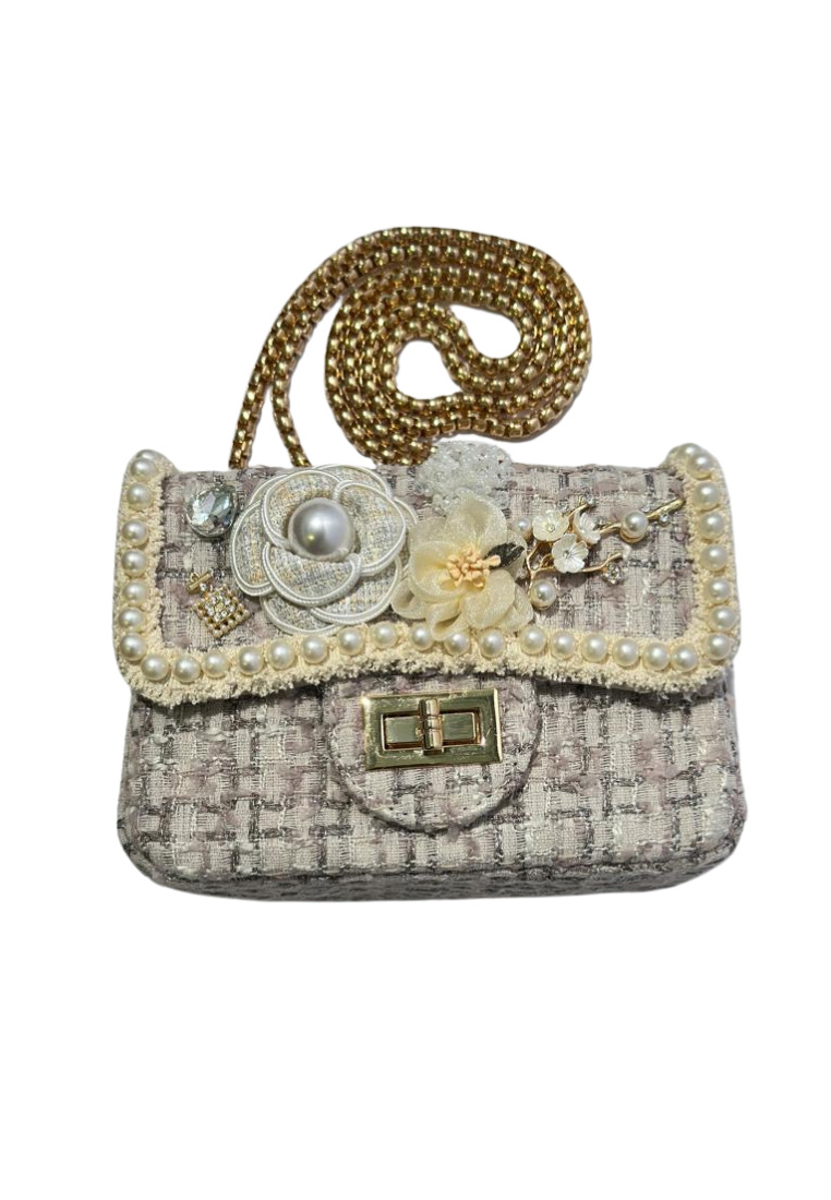 Tweed Trachtentasche Glamour violett