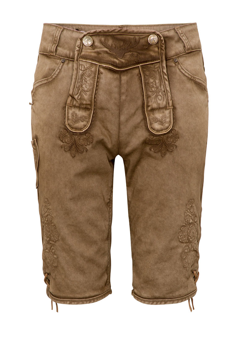 Trachten Jeans Shorts Ralko schlamm