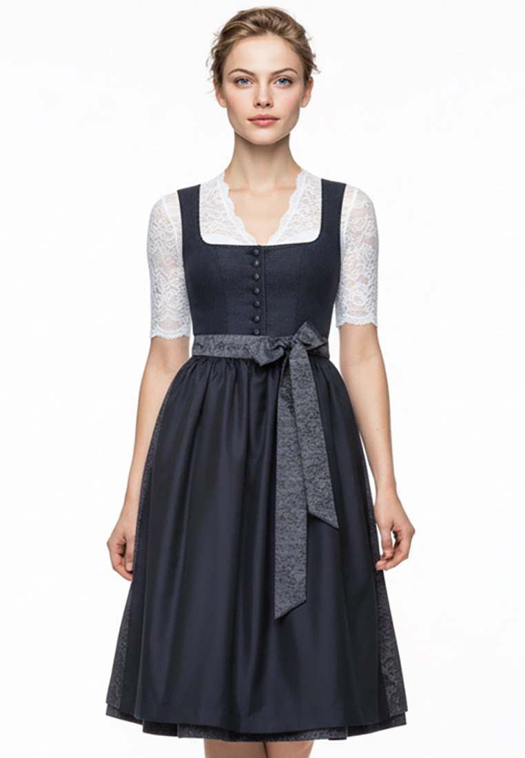 Dirndl Ellgau blau 65cm