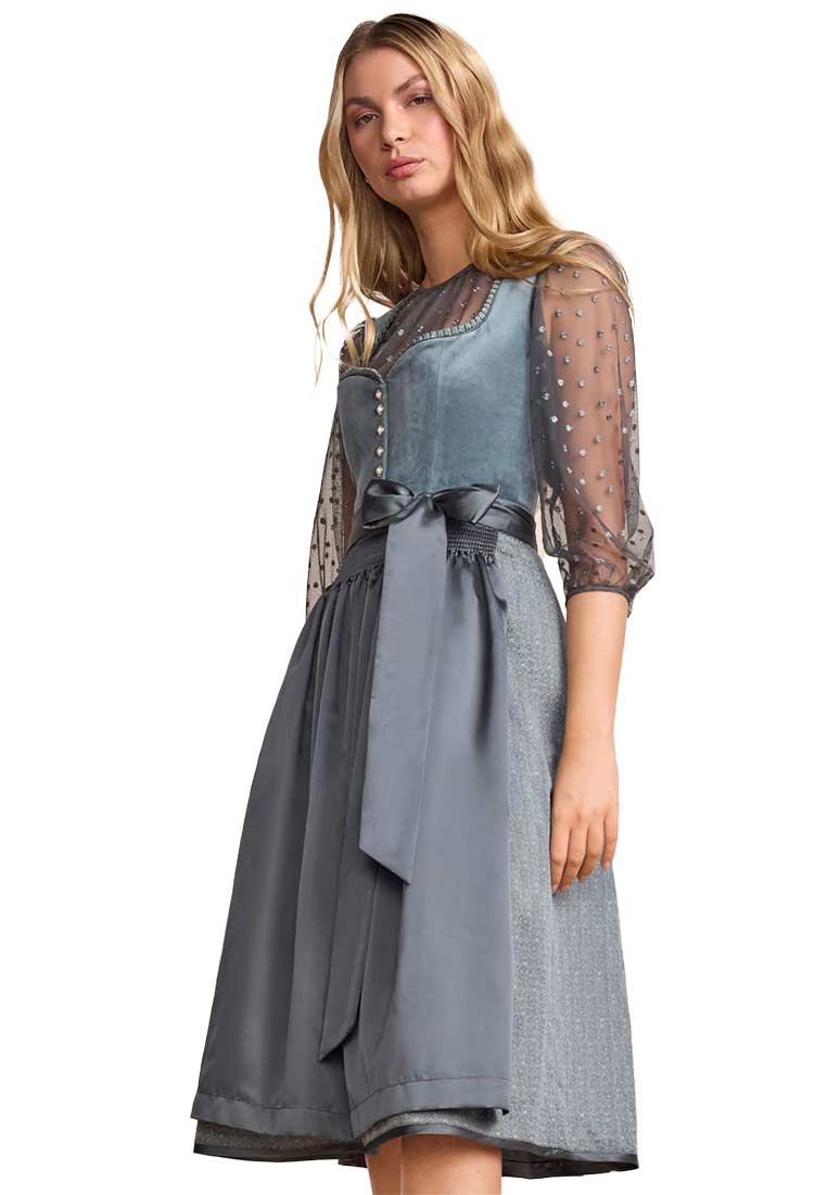 Dirndl Hannelin blau 70cm