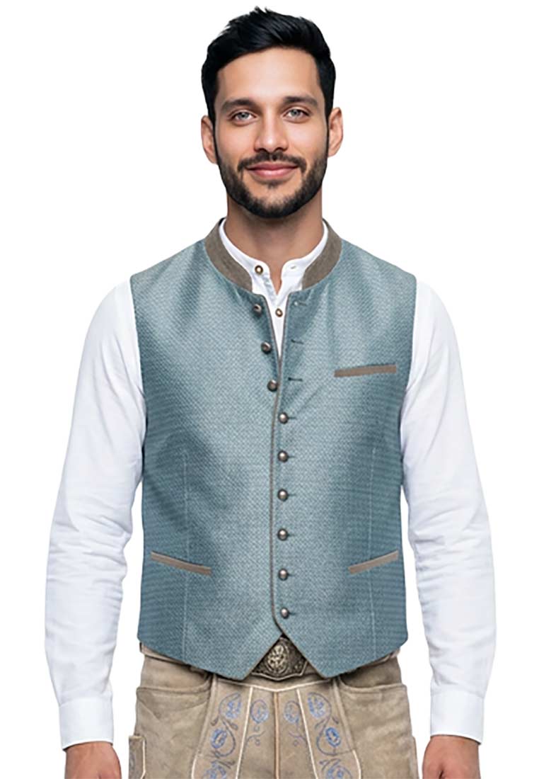 Trachtenweste Gais türkis