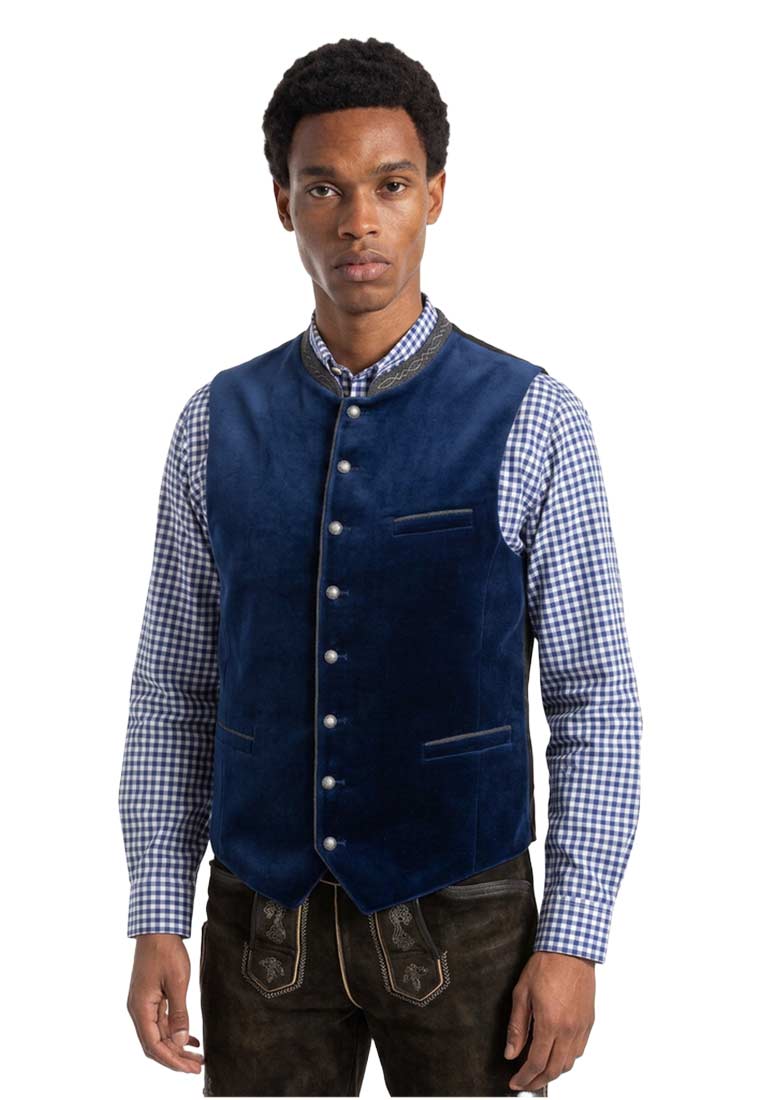 Trachtenweste Lorenzo indigo