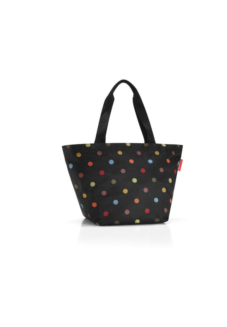 ZS7009_893722_Reisenthel-Tasche-Shopper-M-Dots_Schwarz_Mehrfarbig