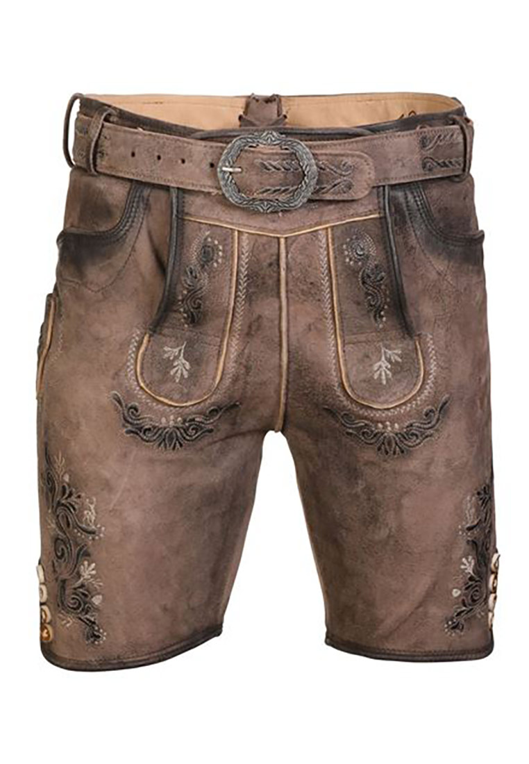 Lederhose Anton mit Gürtel