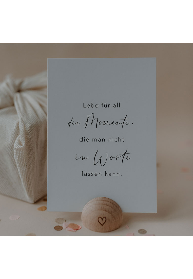 Spruchkarte Momente