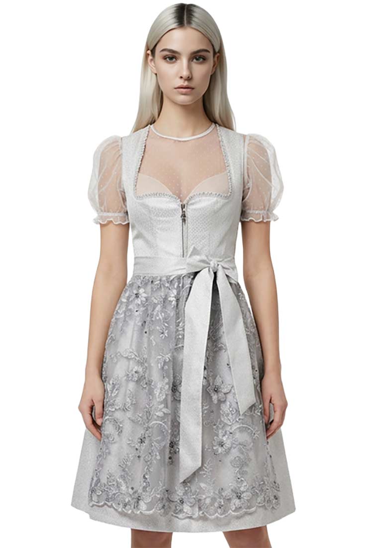 Dirndl Lynn silbergrau