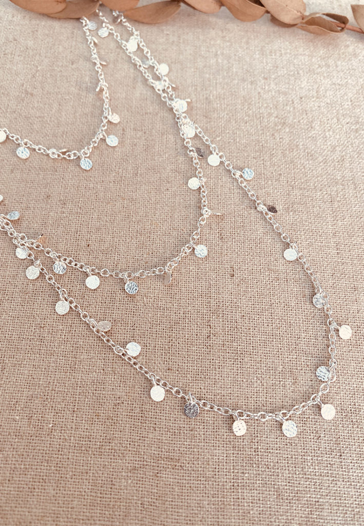 Halskette Windröschen Silber 3-fach  Halskette Windröschen Silber 3-fach