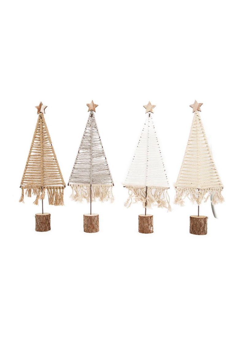 Stoffbaum auf Holzsockel ass. 4er Stoffbaum auf Holzsockel ass. 4er