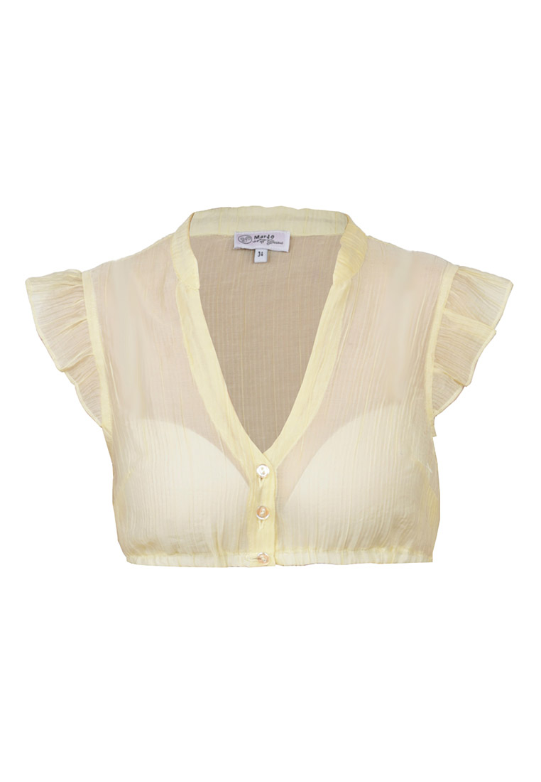 Dirndlbluse zitronengelb Dirndlbluse zitronengelb