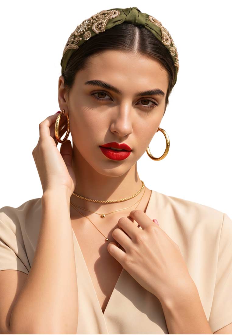 Haarreif Olive bandana