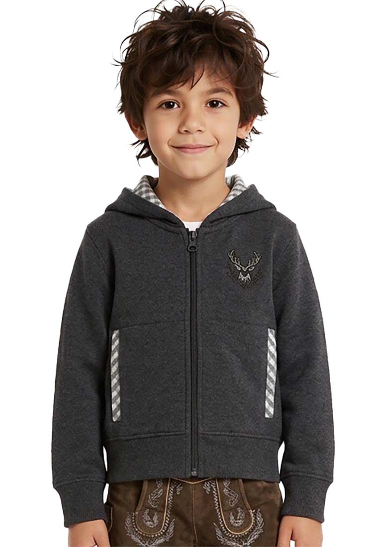 Kindertrachtenjacke anthrazit