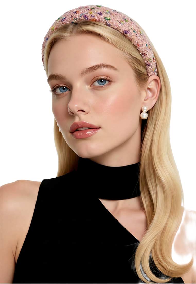 Haarreif Rosa konfetti