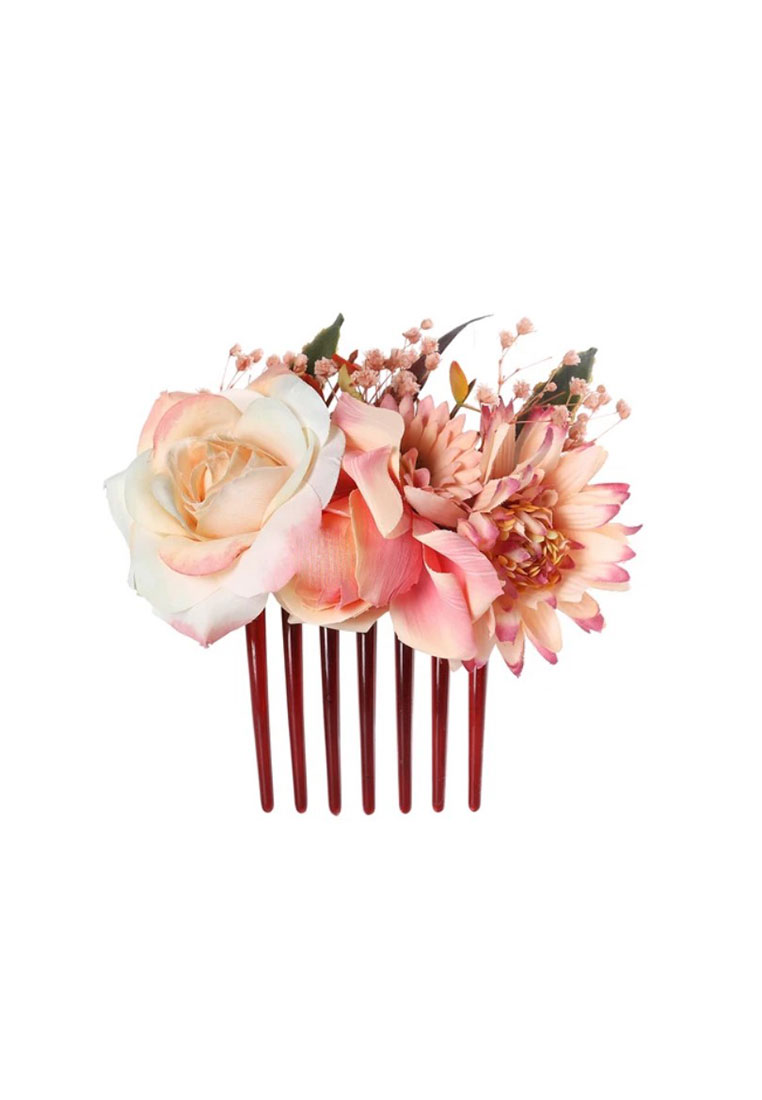 Blumen Haarschmuck rose