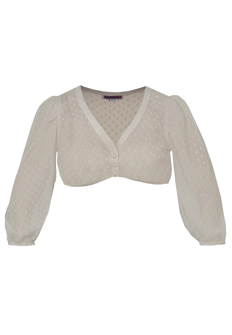 Dirndlbluse Ahorntal taupe