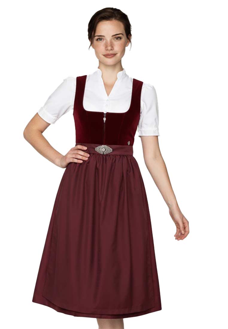 Dirndl Grafling rotwein 65cm