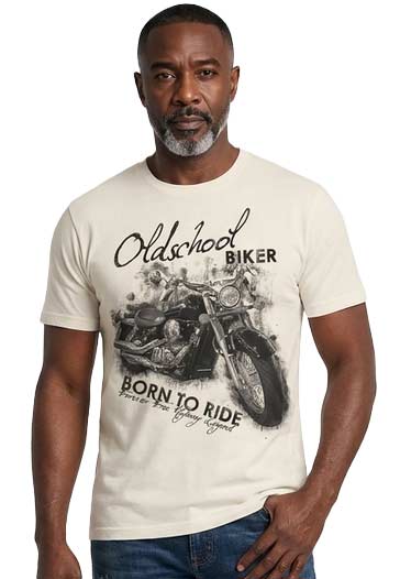 Herrenshirt Oldschool Biker