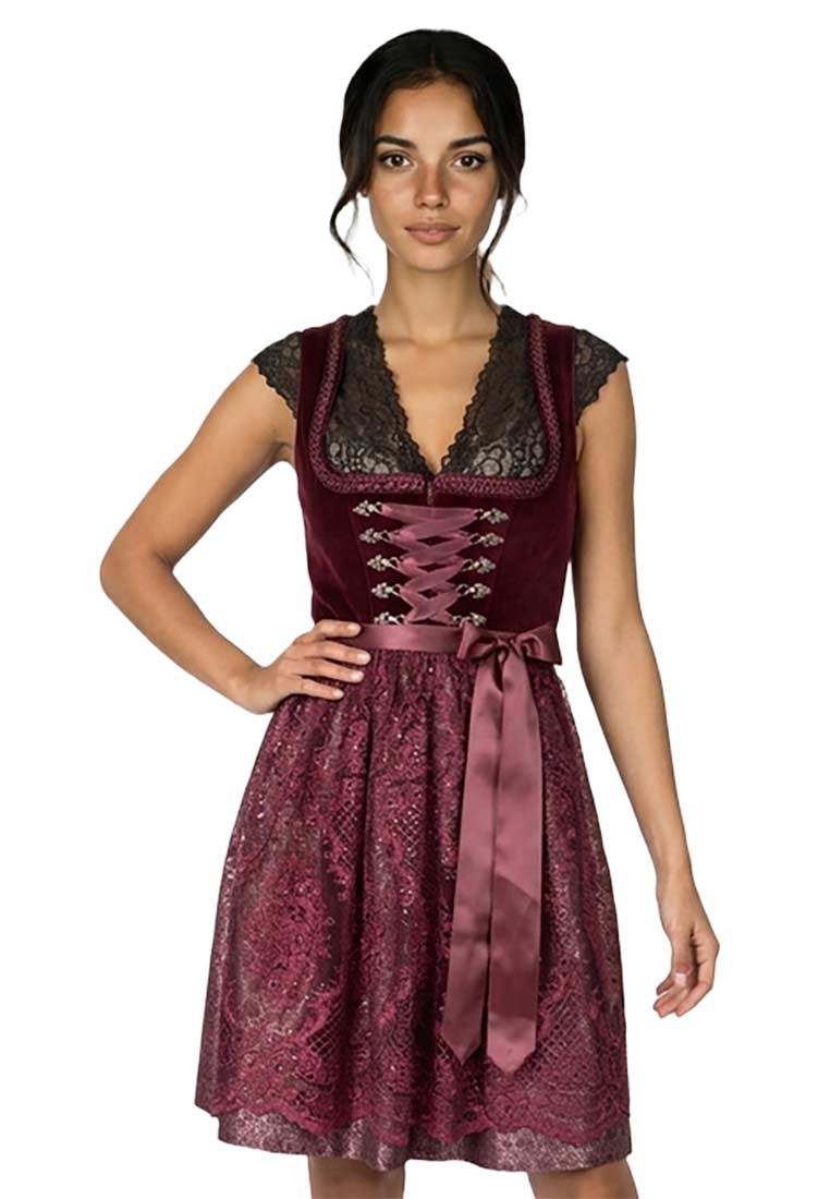 Dirndl Loredana rot
