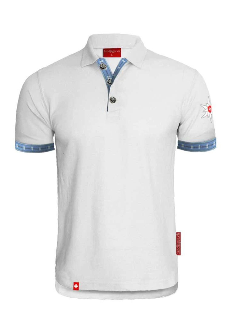 Edelweiss Polo Shirt Weiss 
