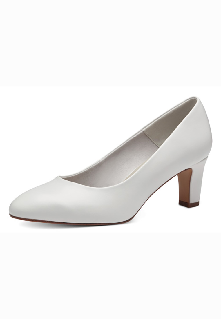 Hochzeitspumps Tamaris weiss matt