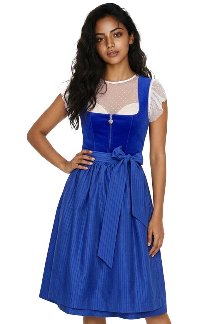 Dirndl Zoey blau