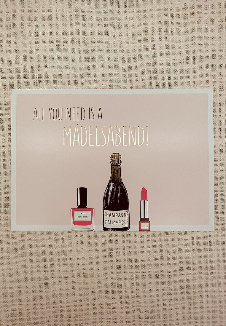 Postkarte Mädelsabend