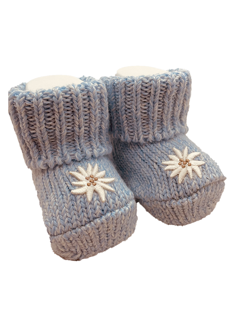 Babyschuh Edelweiss hellblau