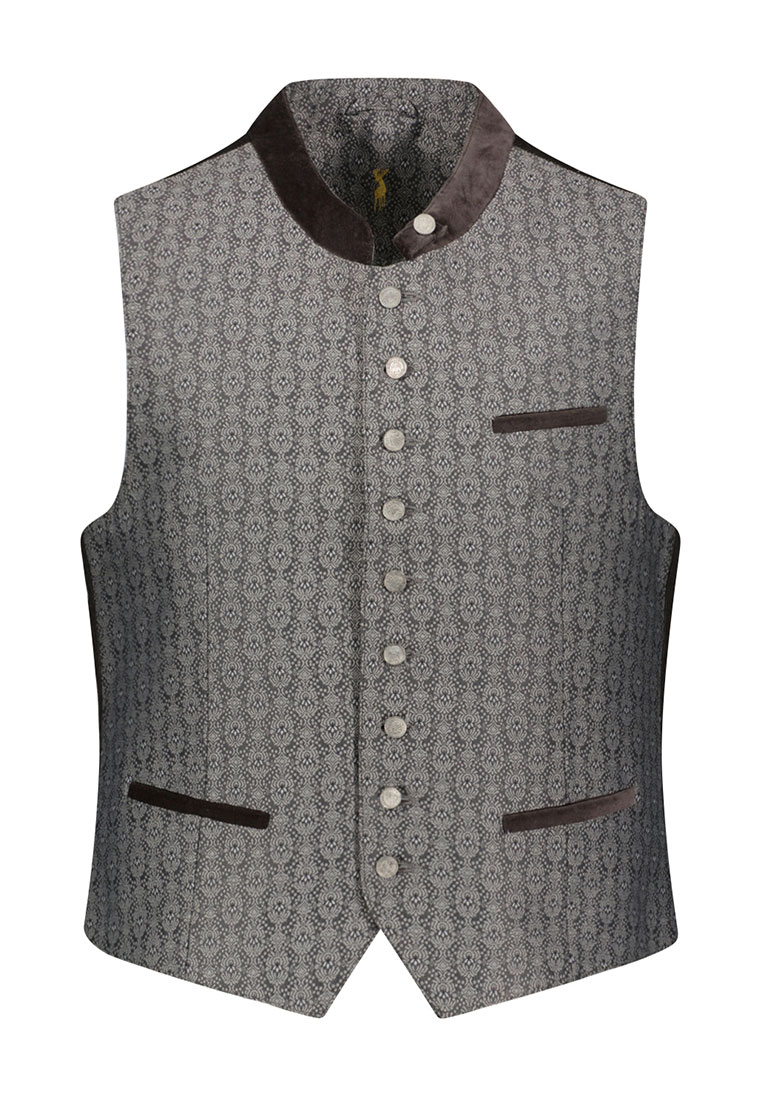 Trachtenweste Jacquard grau Trachtenweste Jacquard grau