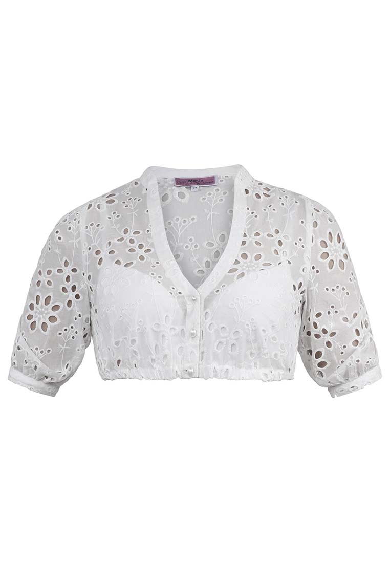 Dirndlbluse Ebenthal Puffarm offwhite