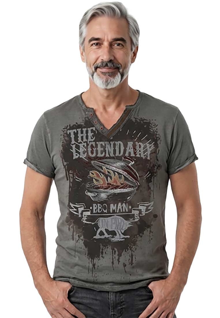 Herrenshirt Legendary grau