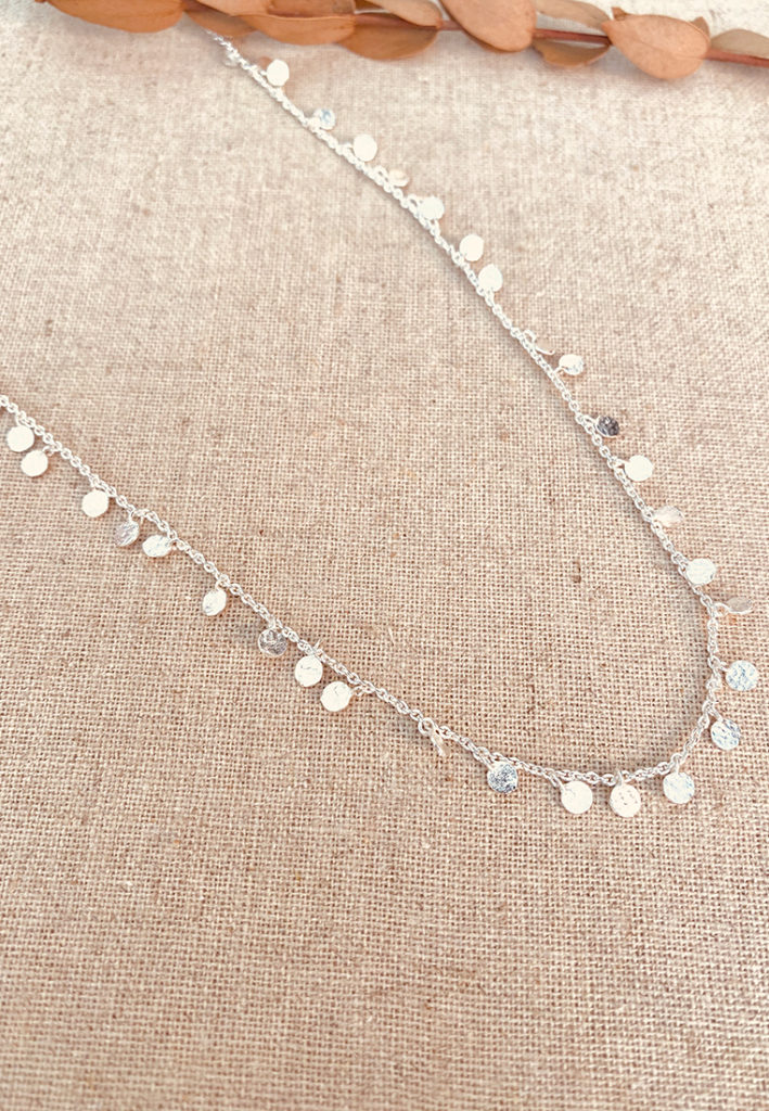 Halskette Windröschen Silber 90cm  Halskette Windröschen Silber 90cm