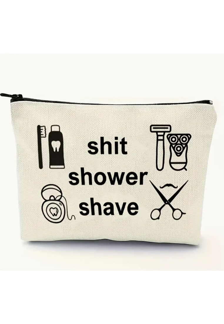 Herren Kulturbeutel Shit Shower Shave