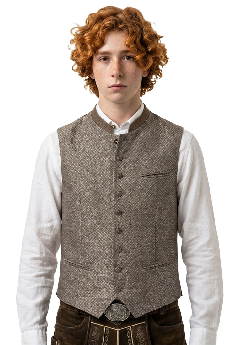 Trachtenweste Patrik taupe