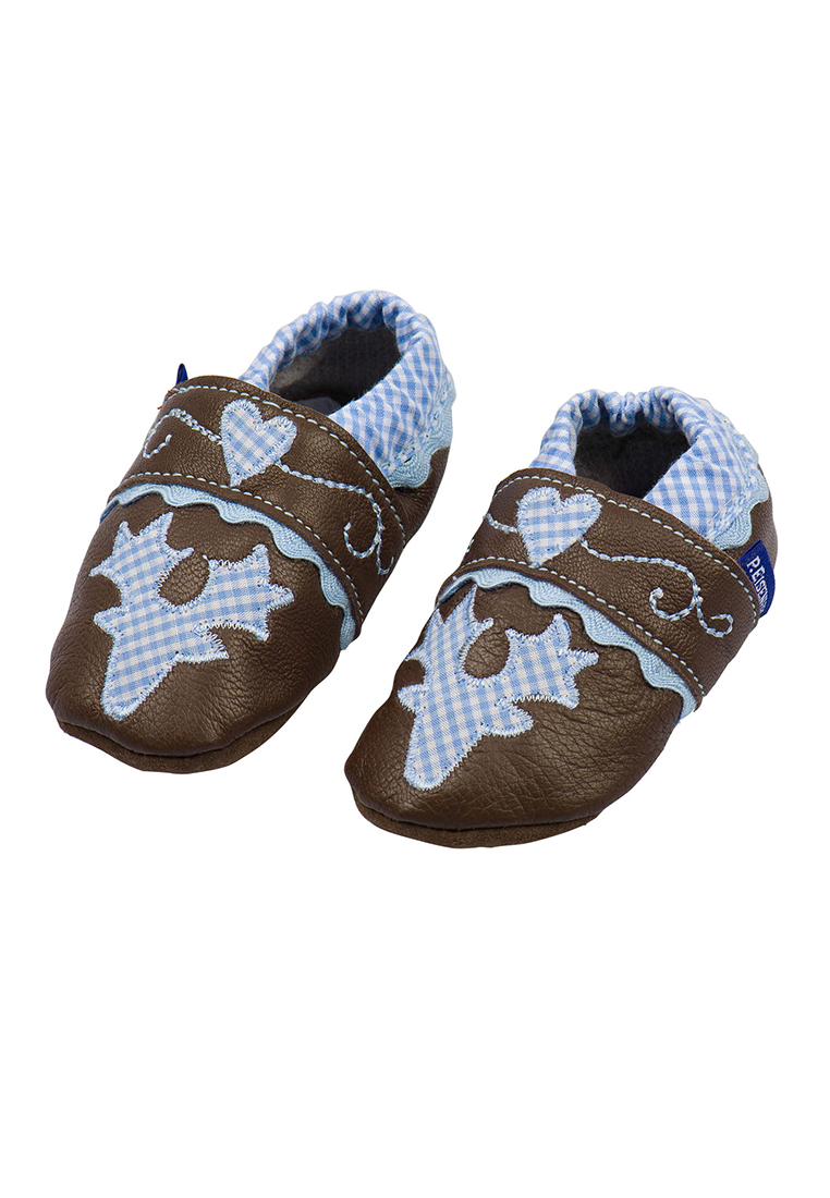 krabbelschuhe-motiv-geweih-braun-hellblau_2