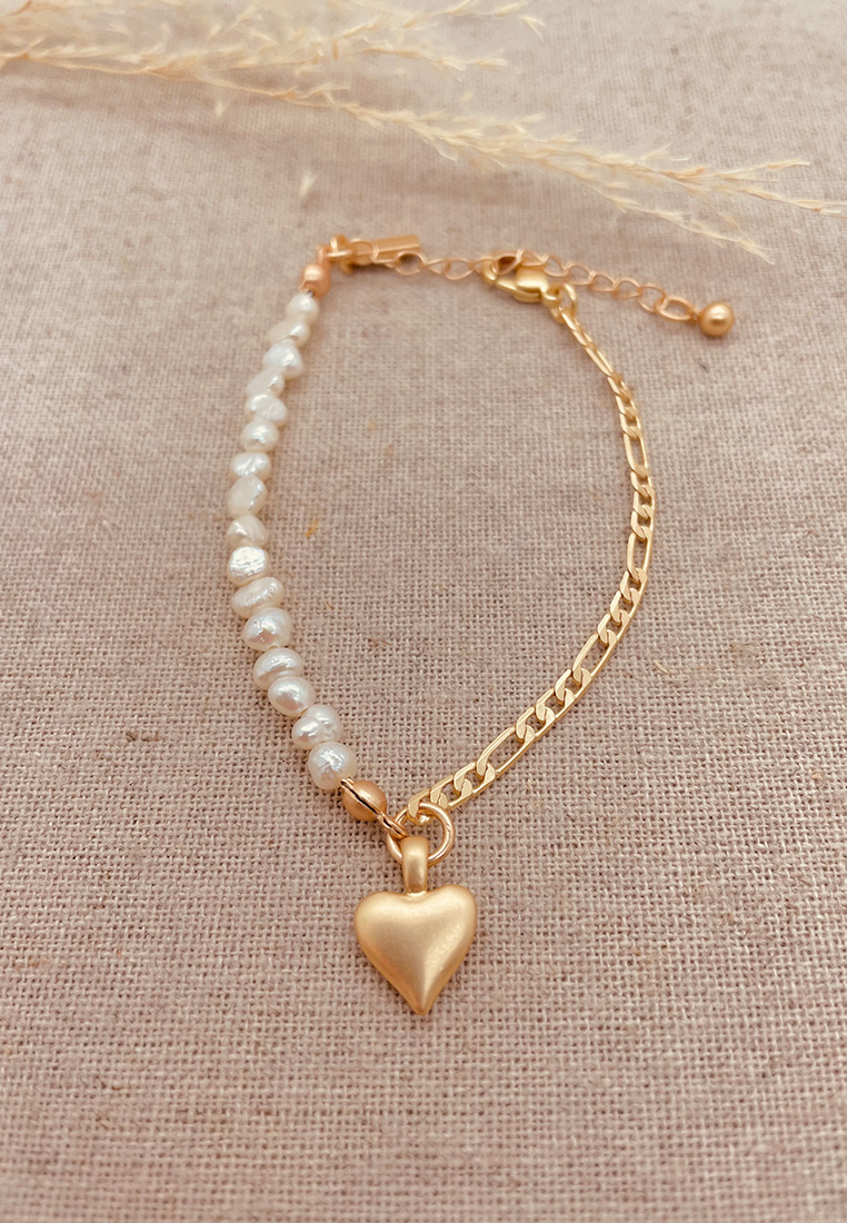 Bella Perlen Armband Gold