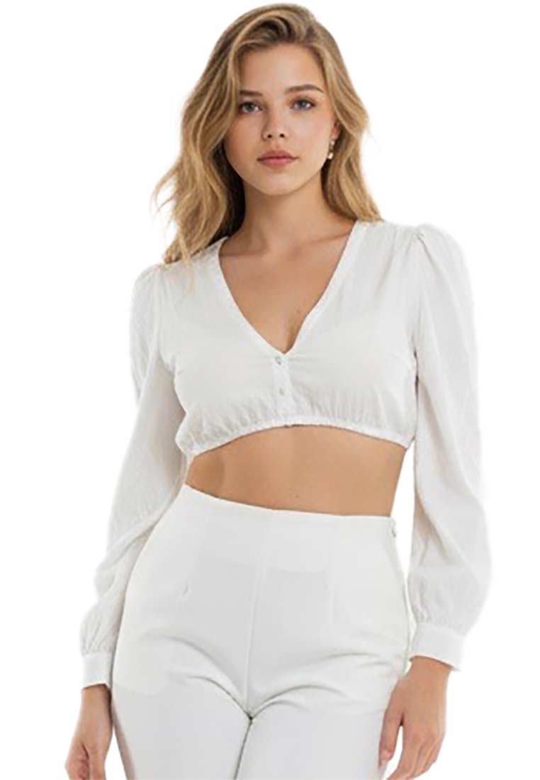 Dirndlbluse Thurnau langarm off white