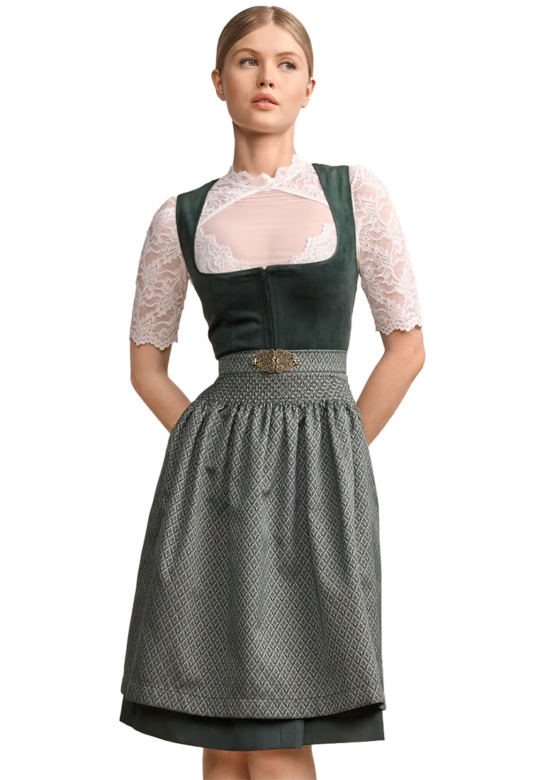 Dirndl Alisha dunkelgrün