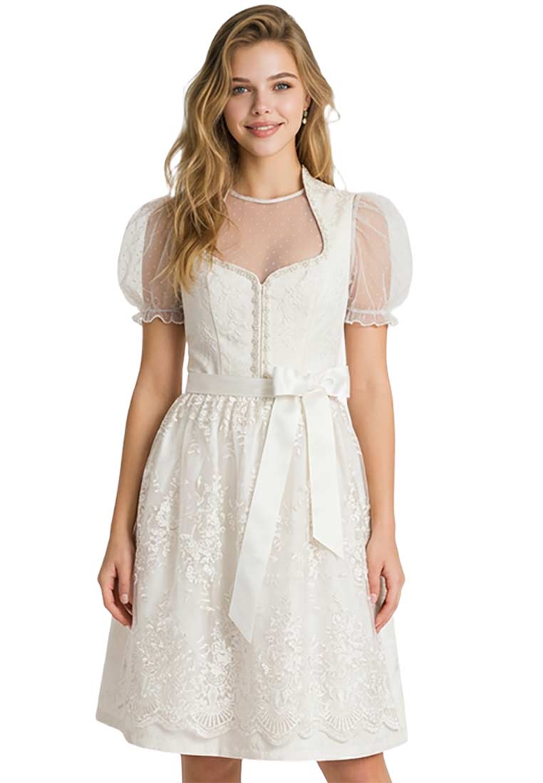 Hochzeitsdirndl Josefina creme 70cm