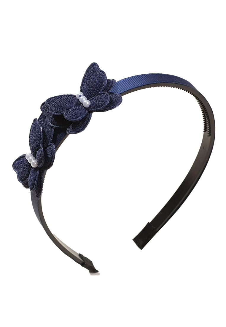 Kinder Schmetterlingshaarreif marineblau