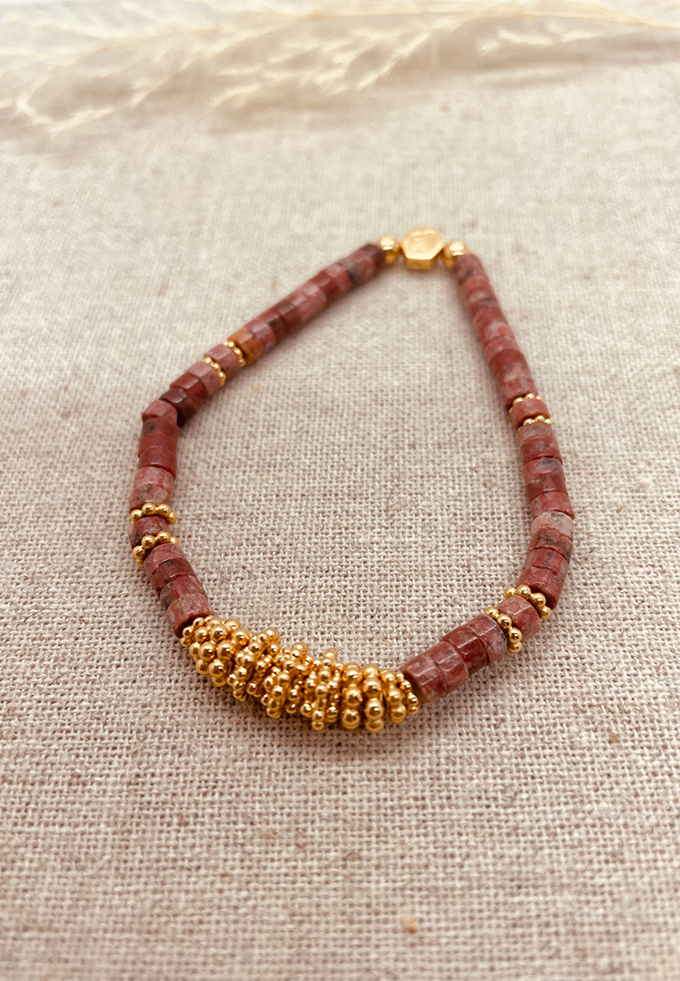 Steinarmkette Jaspis Gold Steinarmkette Jaspis Gold