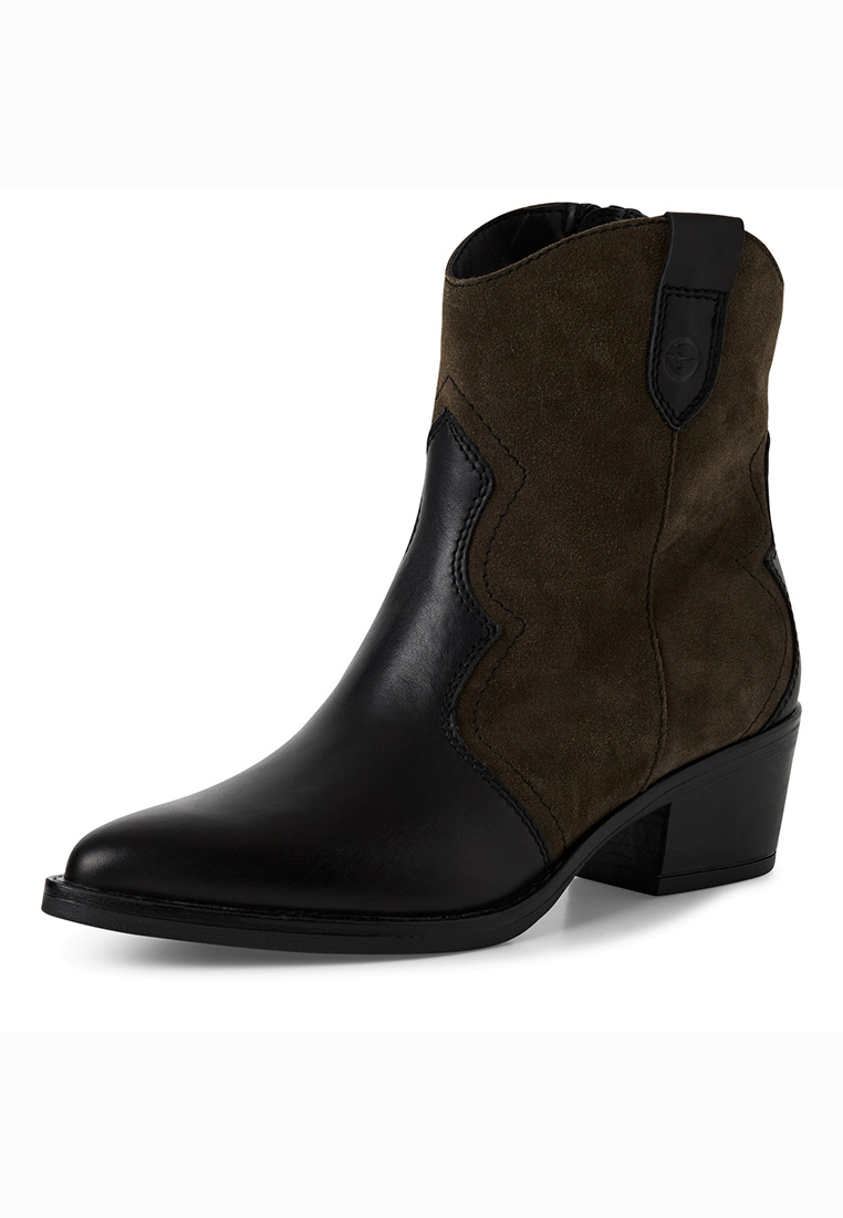 Tamaris Stiefelette Cowgirl blackolive