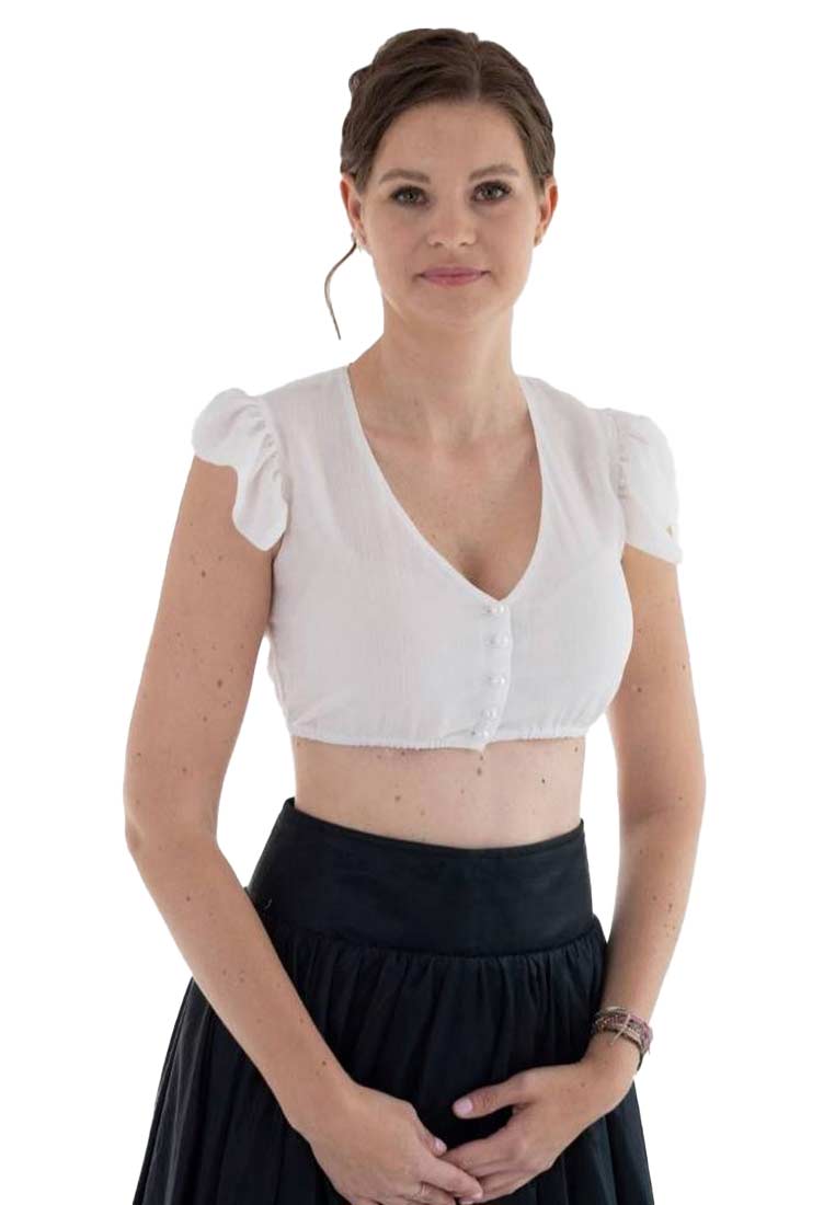 Dirndlbluse Angel Chiffon off white