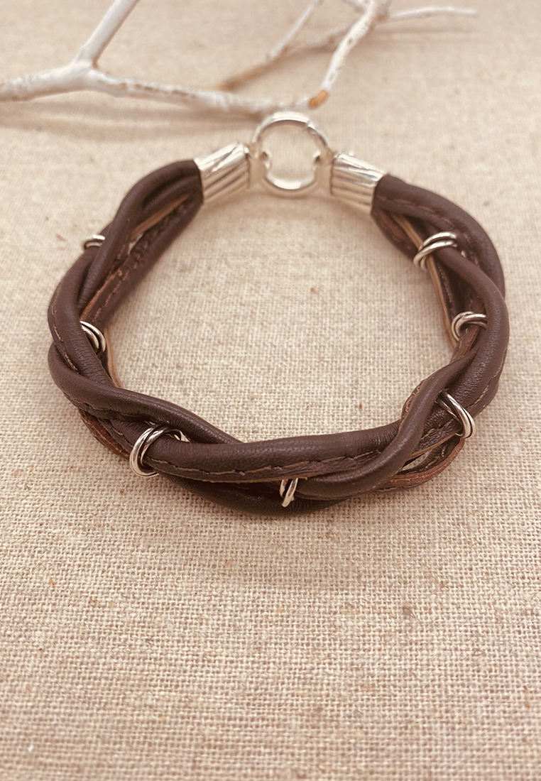 Lederarmband Herren Pioneer braun