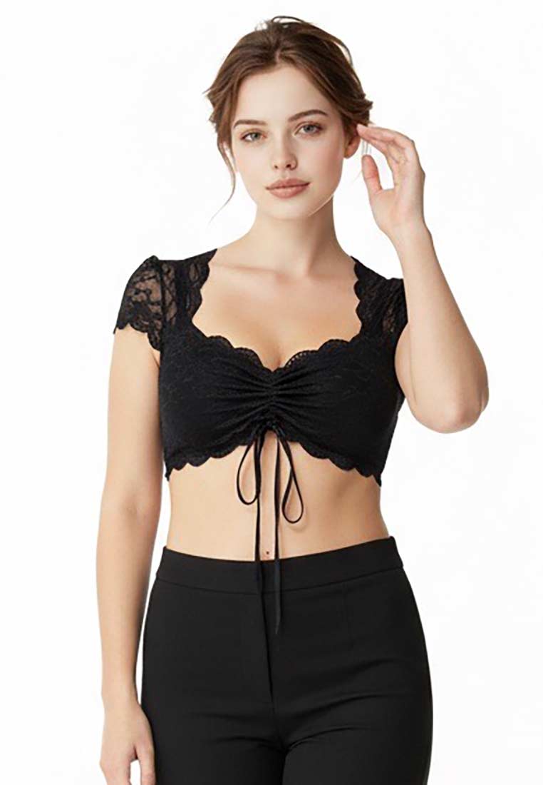 Dirndlbluse Alva schwarz