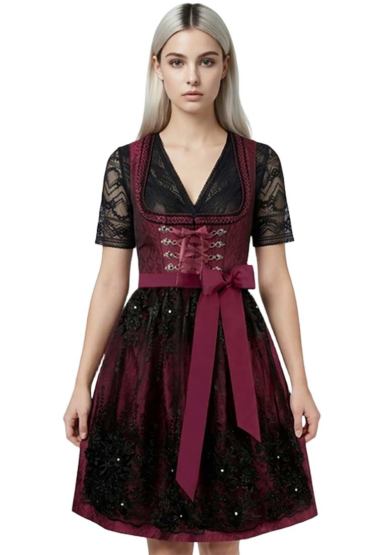 Dirndl Sanja bordeaux