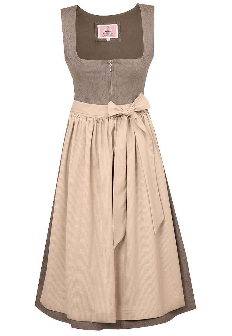 Dirndl Sauerlach mondgrau 70cm