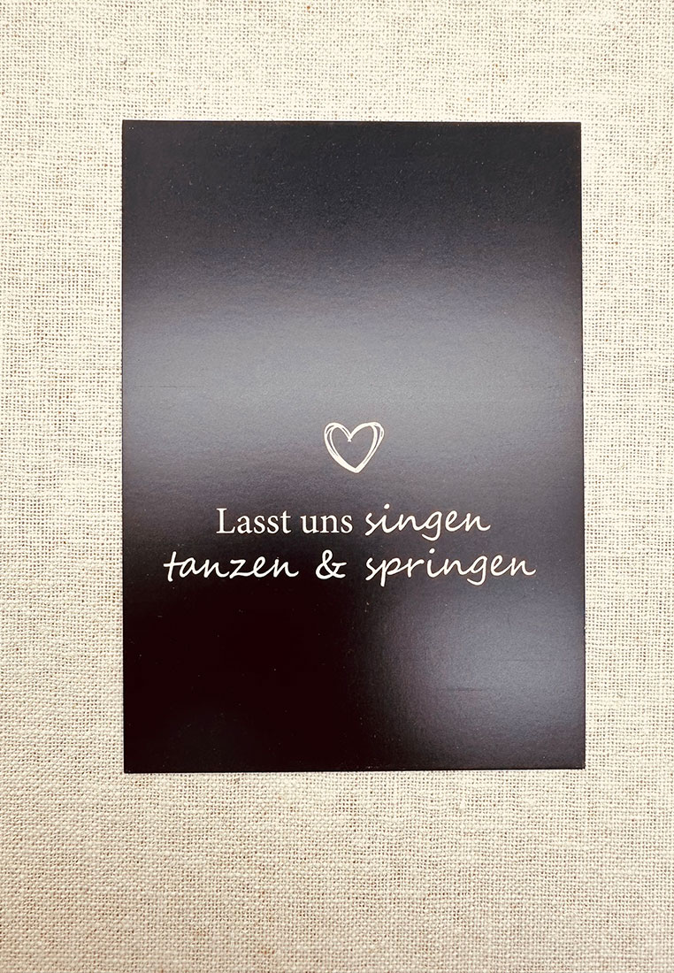 Postkarte Lasst uns singen